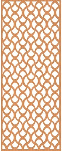 25 3/8"W x 64 3/8"H x 3/8"T Resort Decorative Fretwork Wood Wall Panels - Image 4