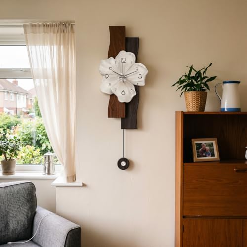 Flower Wall Clocks Battery Operated Decorative - Image 2