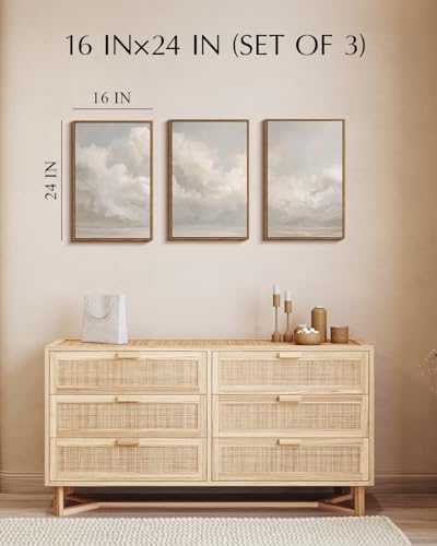 InSimSea Oversized Vintage Landscape Art, Cloud Picture - Image 6