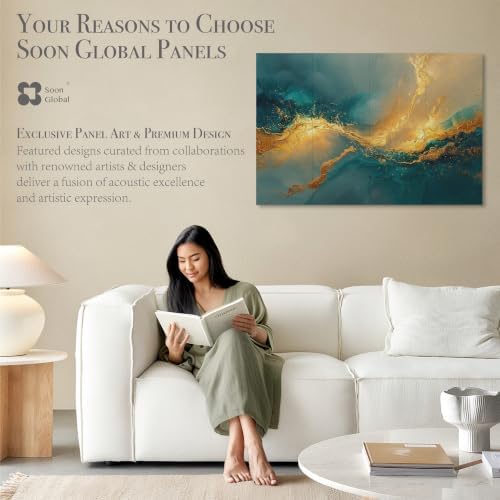 Soon Global Acoustic Wall Panels, Art Acoustic Panels, Oceanic Gleam - Image 6