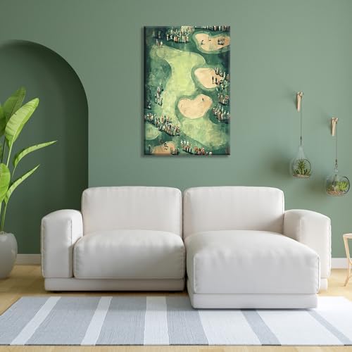 Vinatge Golf Wall Art Green Sports Posters Man Cave Room Decor Trendy Golf - Image 4