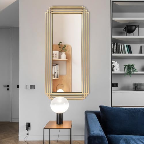 47"x22" Large Rectangle Decorative Mirror - Image 6