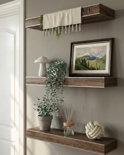 VIYYIEA Vintage Landscape Wall Art, Moody Earthy Mountain Prints 16x12 in - Image 4