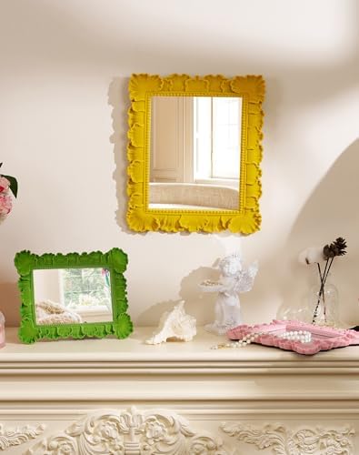 Mirror Wall Decor with Resin Frame - Image 2
