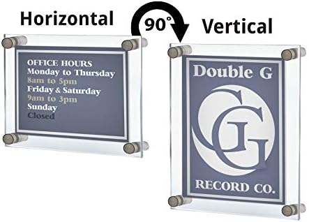 Azar Displays 105508 Floating Acrylic Wall Frame - Image 4