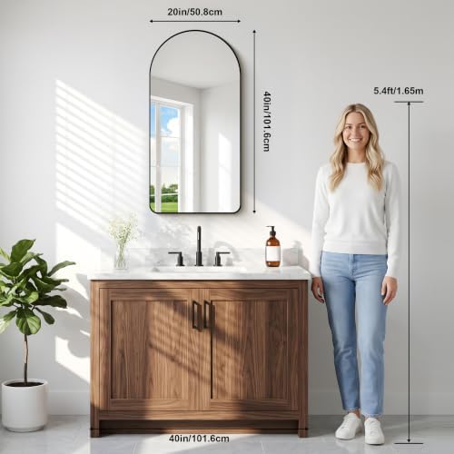 GLASHOM Arched Bathroom Vanity Mirror - Image 5