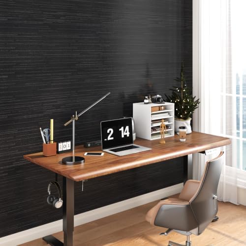 Luxury Black Wallpaper Peel and Stick Black Vinyl Wrap 15.8x317 - Image 3