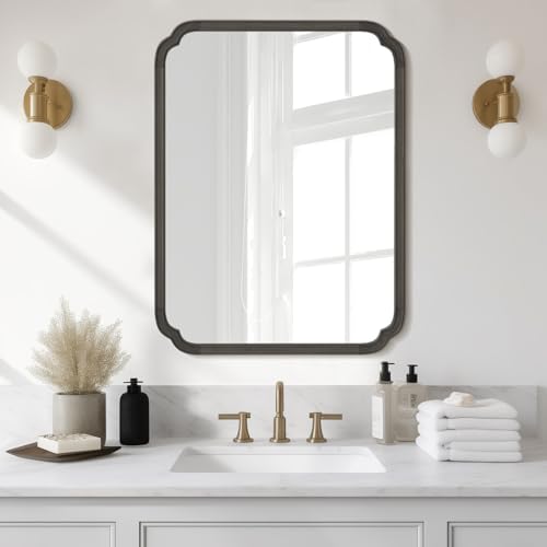 WallBeyond 28" x 40" Rounded Corner Arch Wall Mirror by WallBeyond