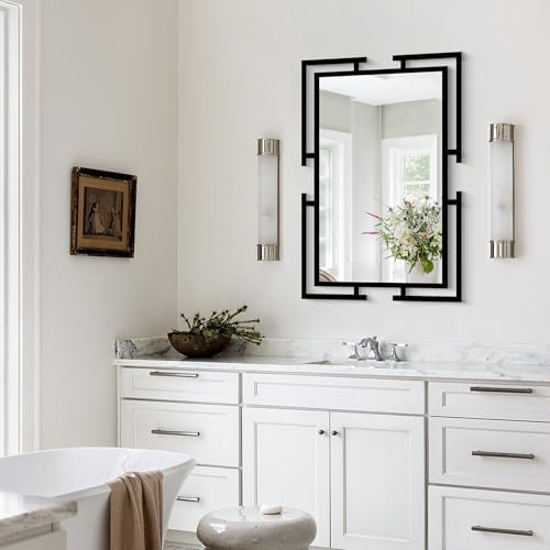 Large Decorative Wall Mirror, Tempered Glass Wall Decor - Image 4