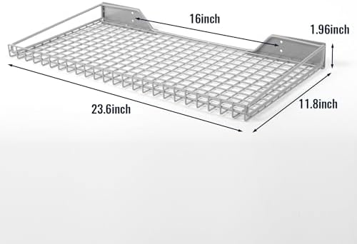 Wallmaster Garage Wall Shelves 23.6"x11.8" Wall Mount Metal Shelves 2 Pack - Image 3