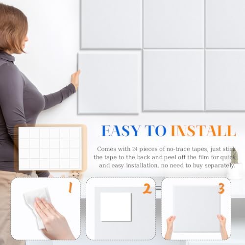DOLLAR BOSS Felt Cork Board Tiles 48" x 36" Bulletin Board - Image 3