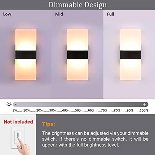 Lightess Indoor Wall Sconce Black - Image 2