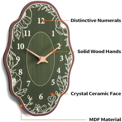 Mid Century Retro Irregular Shape Wall Clock, 19 x 13 Inch - Image 6