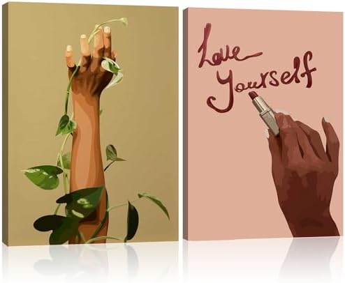 Framed Positive Affirmation Black Woman Wall Art Inspirational African American by KBCXOYLinnasArt