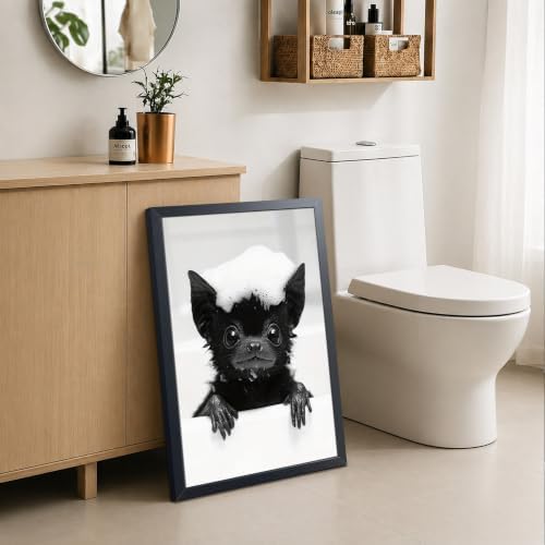 Funny Bat Bathroom Wall Art, Gothic Farmhouse Bat Wall Decor Painting, Humorous - Image 2