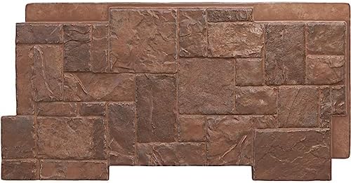 EverStone Castle Rock Faux Stone Panel, York Town Color by EkenaMillwork