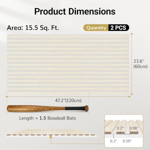 TONOR Wood Slat Acoustic Panels - Image 4