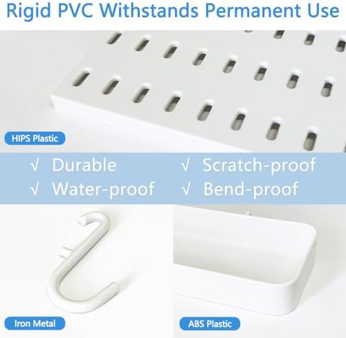 Plastic 15pcs Pegboard Wall Organizer Kit - Image 6