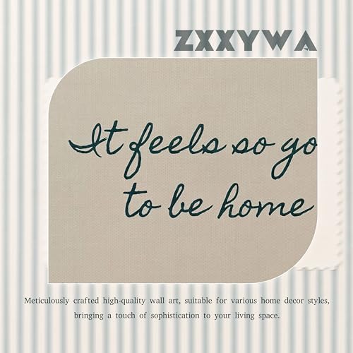 Framed Vintage Inspiring Canvas Wall Art, It Feels So Good to Be Home Canvas - Image 3
