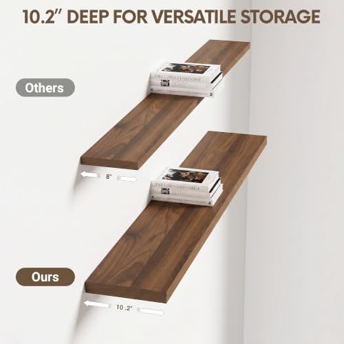 Vivelove 10 Inch Deep Floating Shelves - Image 4