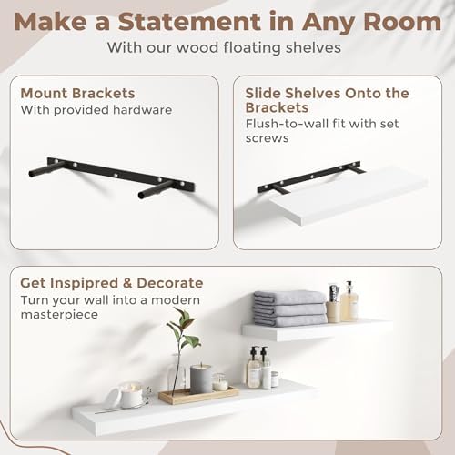 8 Inch Floating Shelves for Wall - Image 5