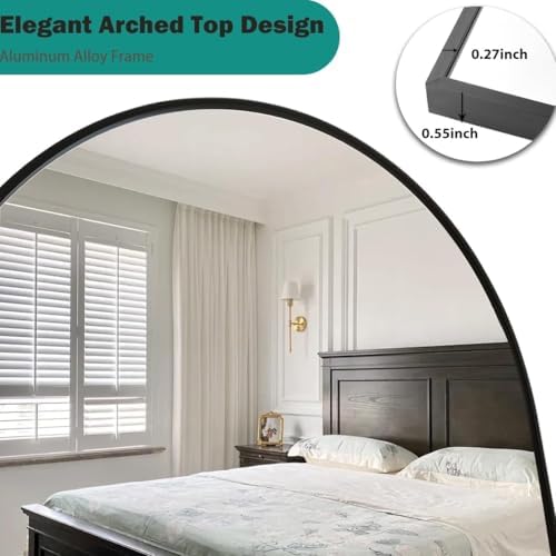 81''x41'' Oversized Full Length Mirrors, Arched Floor Mirror - Image 6