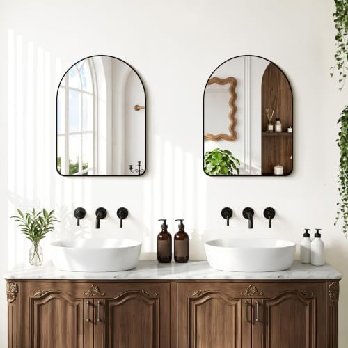 GLASHOM Arched Bathroom Mirror 18x24 Inch - Image 4