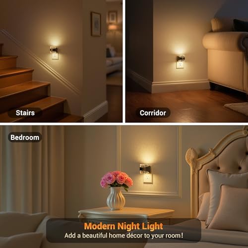 JandCase LED Night Light, Bubble Night Lights Plug into Wall Auto - Image 6