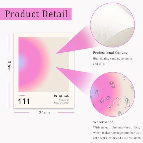 Aura Angel Numbers Poster, Colorful Gradient Posters - Image 6