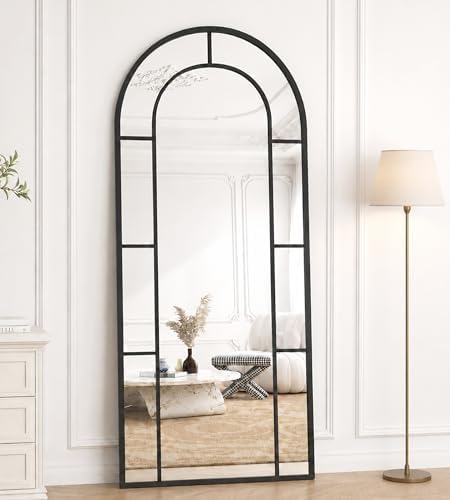 Arched Full Length Mirror, Oversized Floor Length Standing Mirrors, Large Body by ZMYCZ