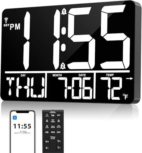 13" Bluetooth Auto Sync Wall Clock by Unknown