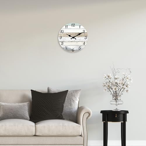 XNM Big Wood Wall Clocks Battery Operated 16 Inch - Image 2