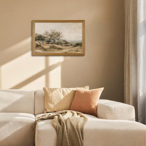 Rustic Framed Wall Art Olive Tree Botanical Landscape Nature Print Decor - Image 4