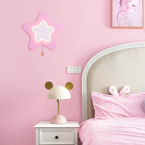 Yasinet Pink Peel and Stick Wallpaper Pink Contact Paper Light Solid Color - Image 4