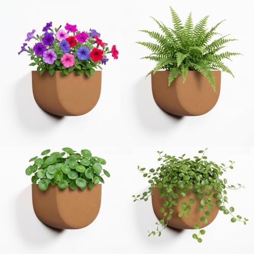 Asnext 2 Pack Indoor Wall Planter, 7 Inch Wall Planter Pot, Terracotta - Image 7