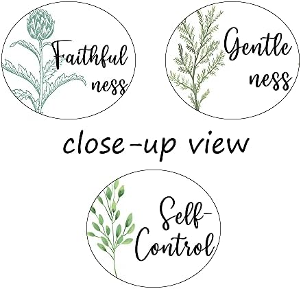 3 Piece Inspirational Wall Art, Quote "Faithfulness Gentleness Self-control" - Image 6