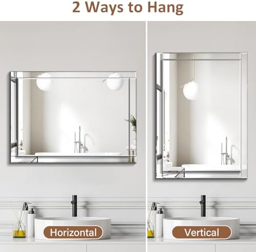 Pregaspor 24x32 Inch Rectangle Bathroom Vanity Mirror - Image 6