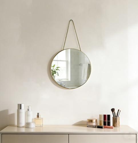 Round Wall Mirror Door Mirror PVC Plastic Frame - Image 2