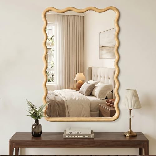Wavy Wood Bathroom Mirror - Image 7