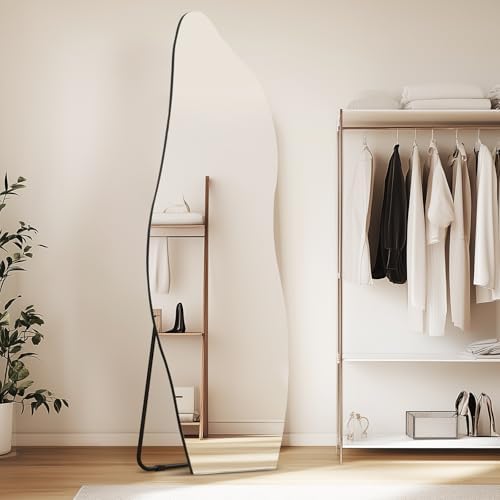 QDSSDECO Full Length Mirror Irregular Wavy Mirror - Image 3