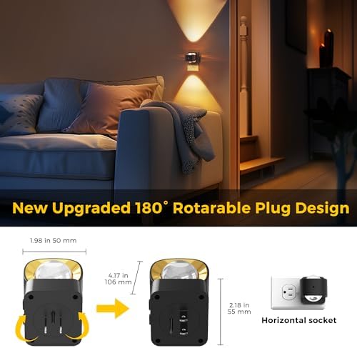 L LOHAS LED Night Light, Night Lights Plug into Wall, Projector Nightlight - Image 4