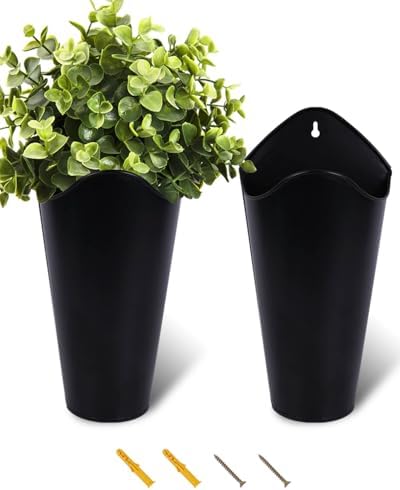 vensovo 2 Pack 12 Inch Galvanized Wall Planters by vensovo
