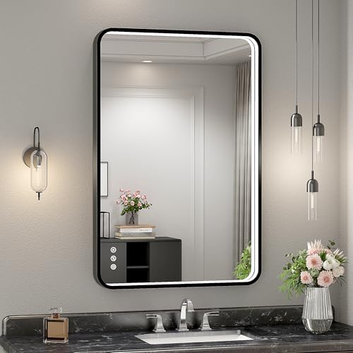 24x36 Inch LED Bathroom Mirror by Twalsu