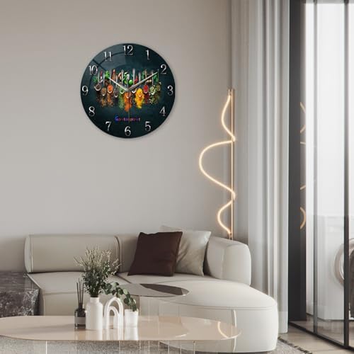Kitchen Wall Clock Battery Operated 12 Inch - Image 2