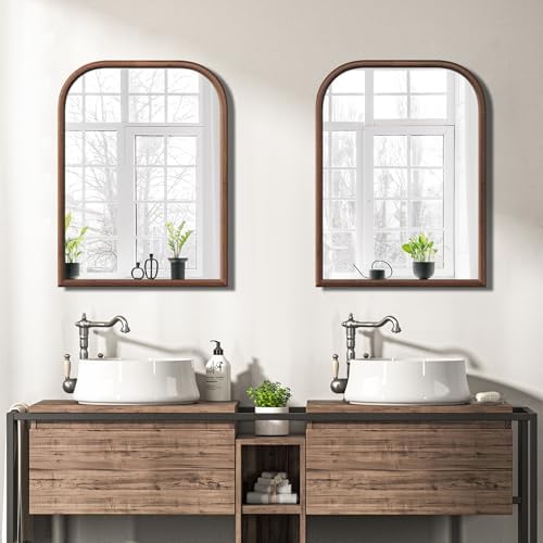 24"x32" Arch Wall Mirror for Wall, Wall Mounted Vanity Mirror for Bedroom - Image 2