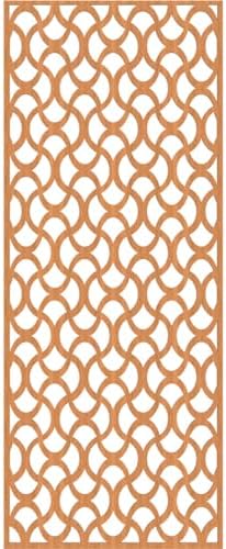 25 3/8"W x 64 3/8"H x 1/4"T Resort Decorative Fretwork Wood Wall Panels - Image 2