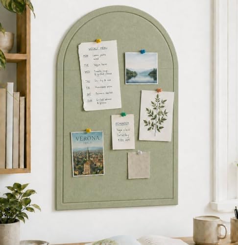 Large Arched Felt Bulletin Board, Sized 36" x 24" - Image 3