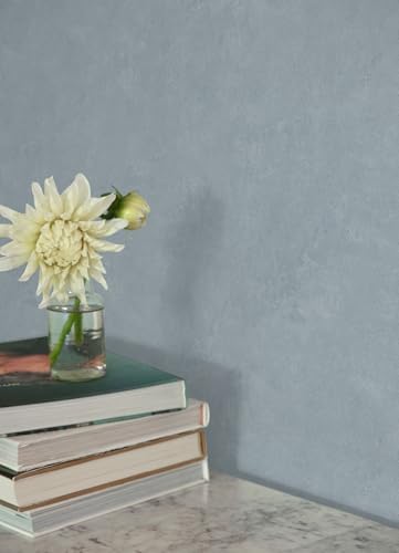 Mr. Kate Daphne Limewash Dusty Blue Peel and Stick Wallpaper - Image 2
