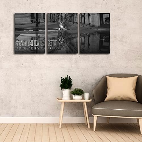 3 Panels Motivational Canvas Wall Art Inspirational Wall Art Entrepreneur - Image 7
