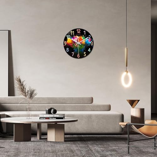 14 Inch Decorative Wall Clock Battery Operated - Image 3